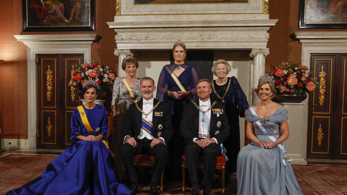 Los reyes de España, Felipe VI y Letizia, junto a los reyes de los Países Bajos, Guillermo Alejandro y Máxima.
