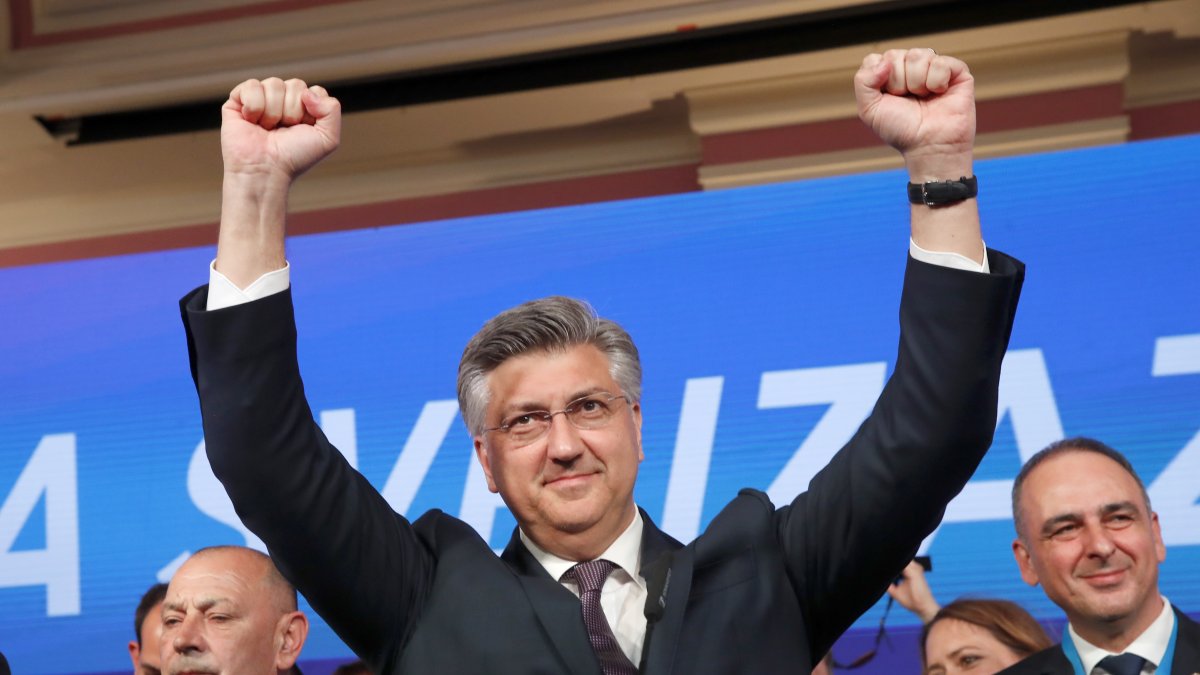 El primer ministro croata, Andrej Plenkovic, de la Unión Democrática Croata (HDZ).