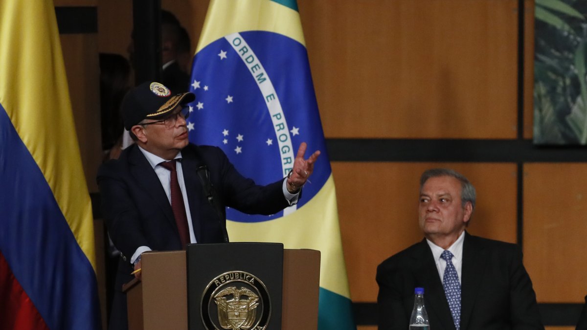 Bogotá. Gustavo Petro, en la apertura de la Feria Internacional del Libro.