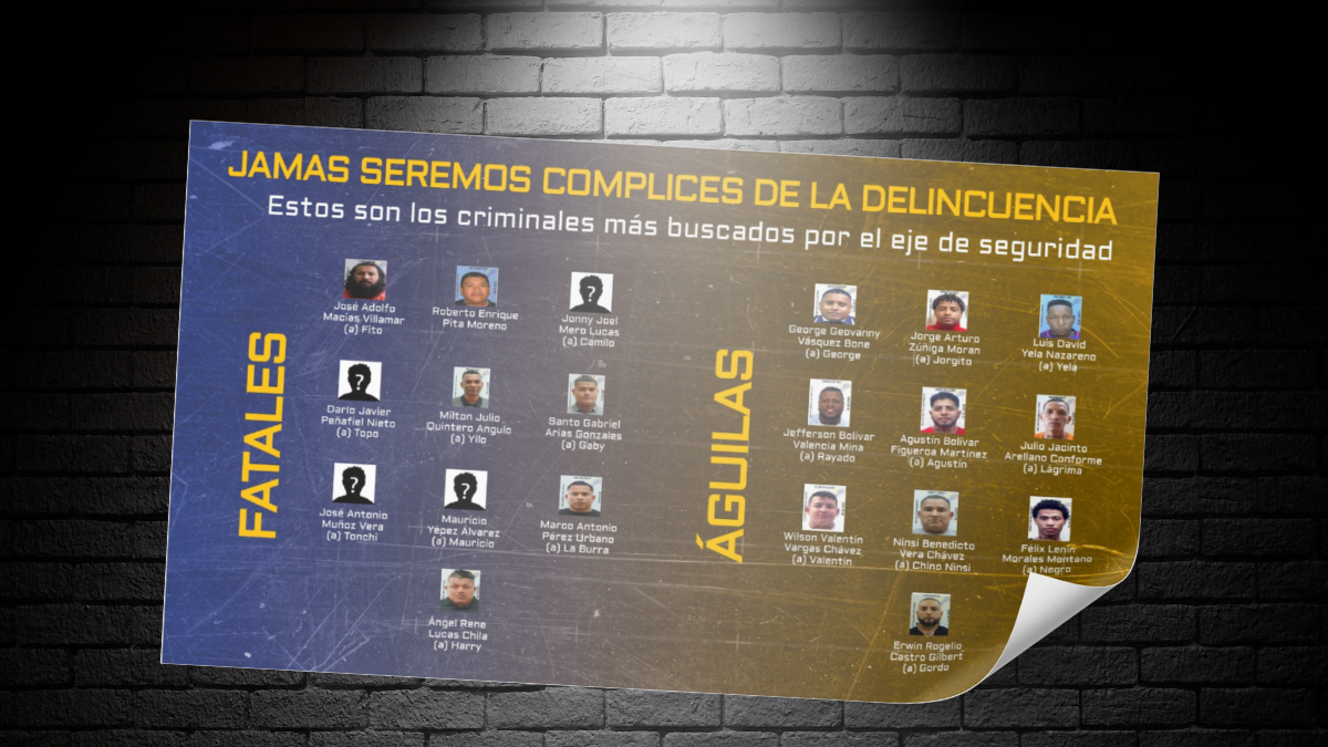 Parte de la lista de objetivos militares publicada por el Gobierno.