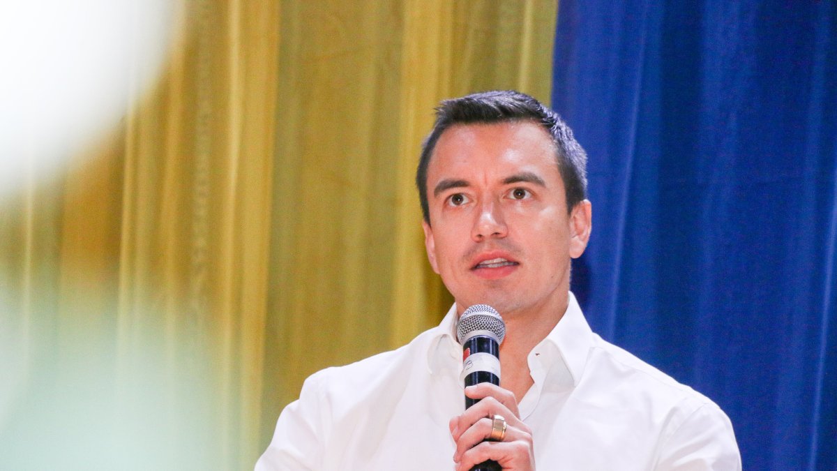 Daniel Noboa, presidente de Ecuador.