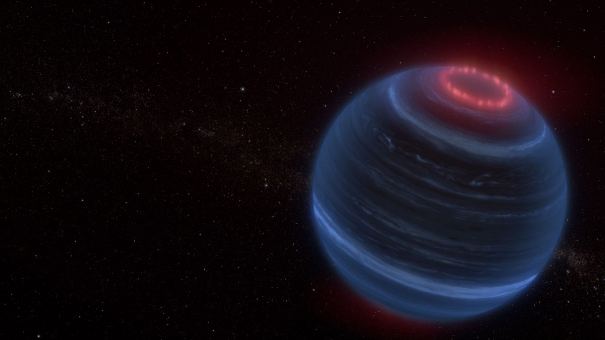 Impresión artística de la enana marrón W1935, situada a 47 años luz de la Tierra.