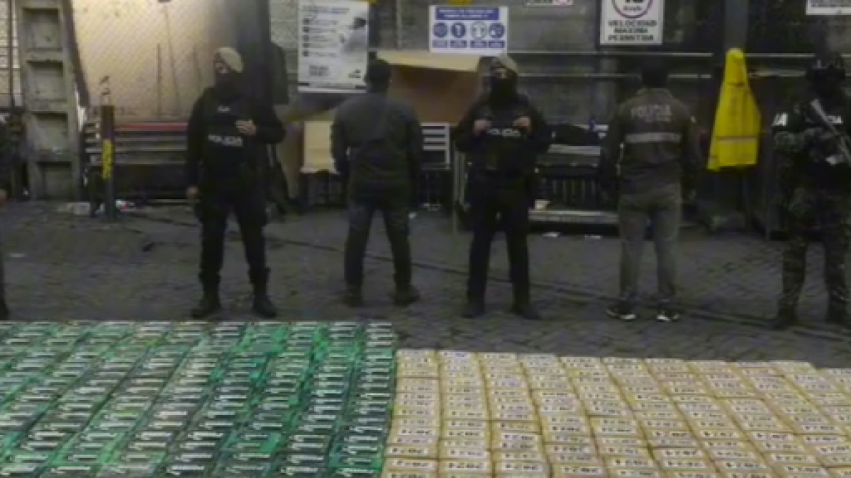 Parte del cargamento que fue descubierto por la Policía, según indicó este 20 de abril.