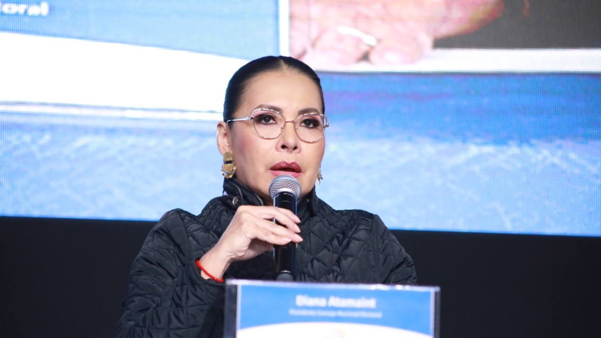 Diana Atamaint, presidenta del CNE.