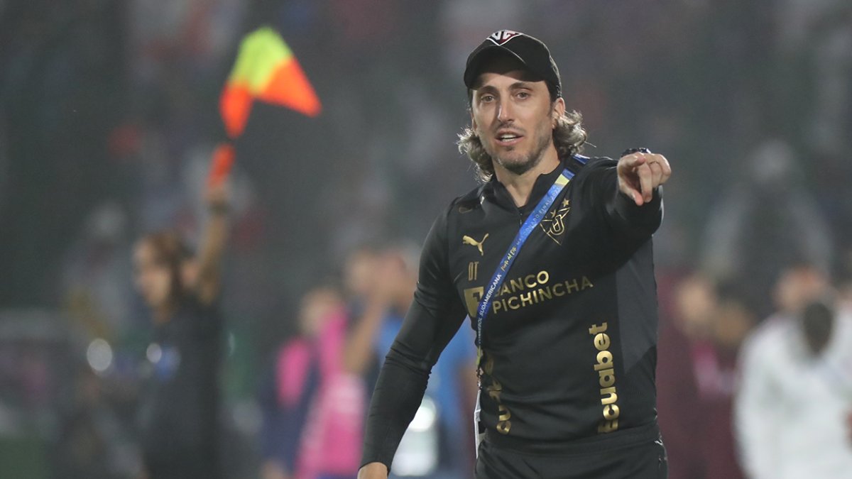 Luis Zubeldía ganó la Copa Sudamericana 2023 con Liga de Quito.