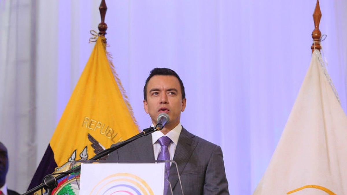 El presidente de la República, Daniel Noboa.