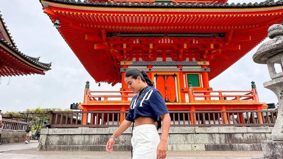 Michela Pincay en Japón.