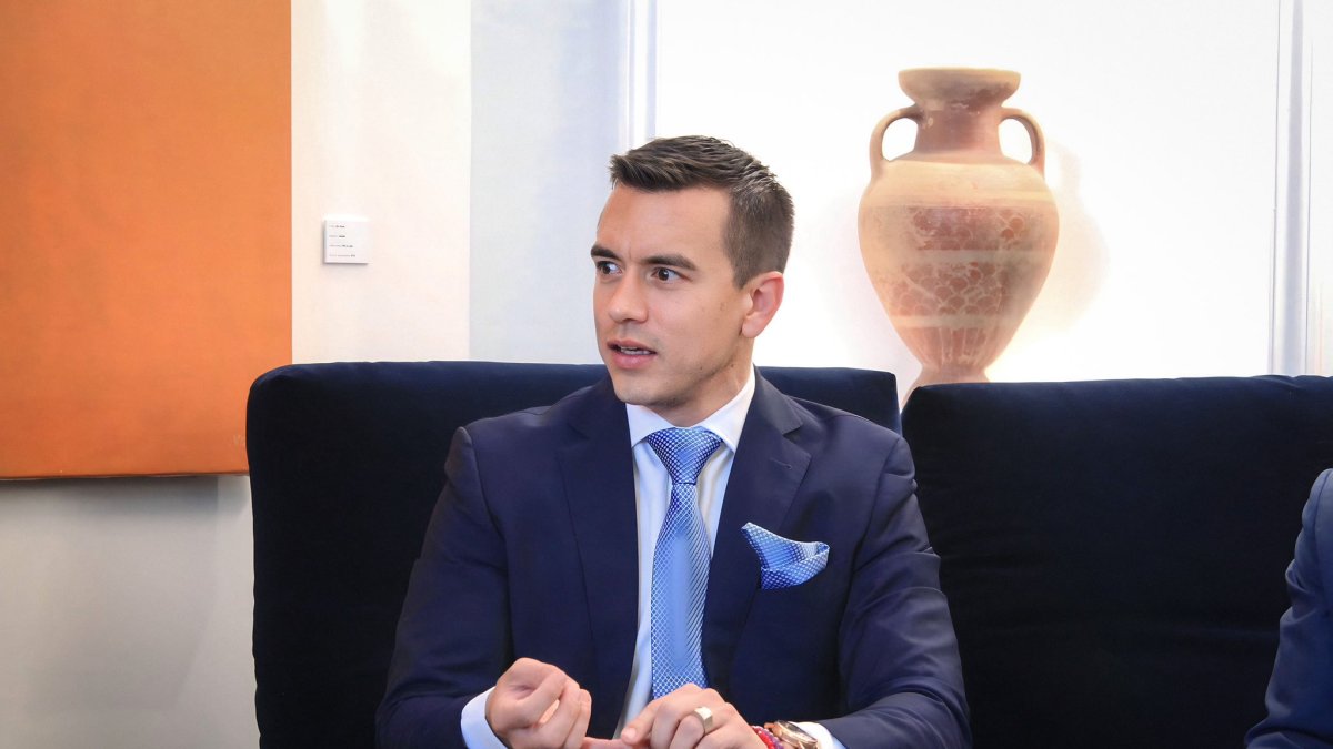 El presidente Daniel Noboa se encuentra en una gira internacional por Europa.