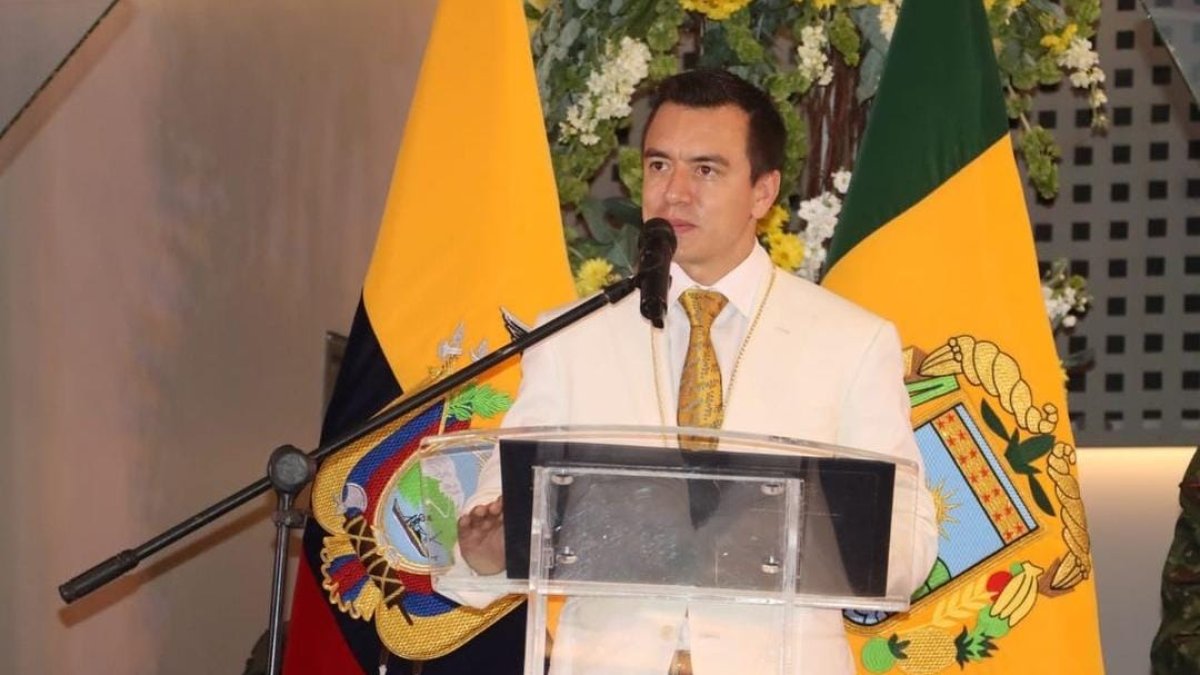 El presidente Daniel Noboa asistió a la sesión solemne por la provincialización de El Oro.