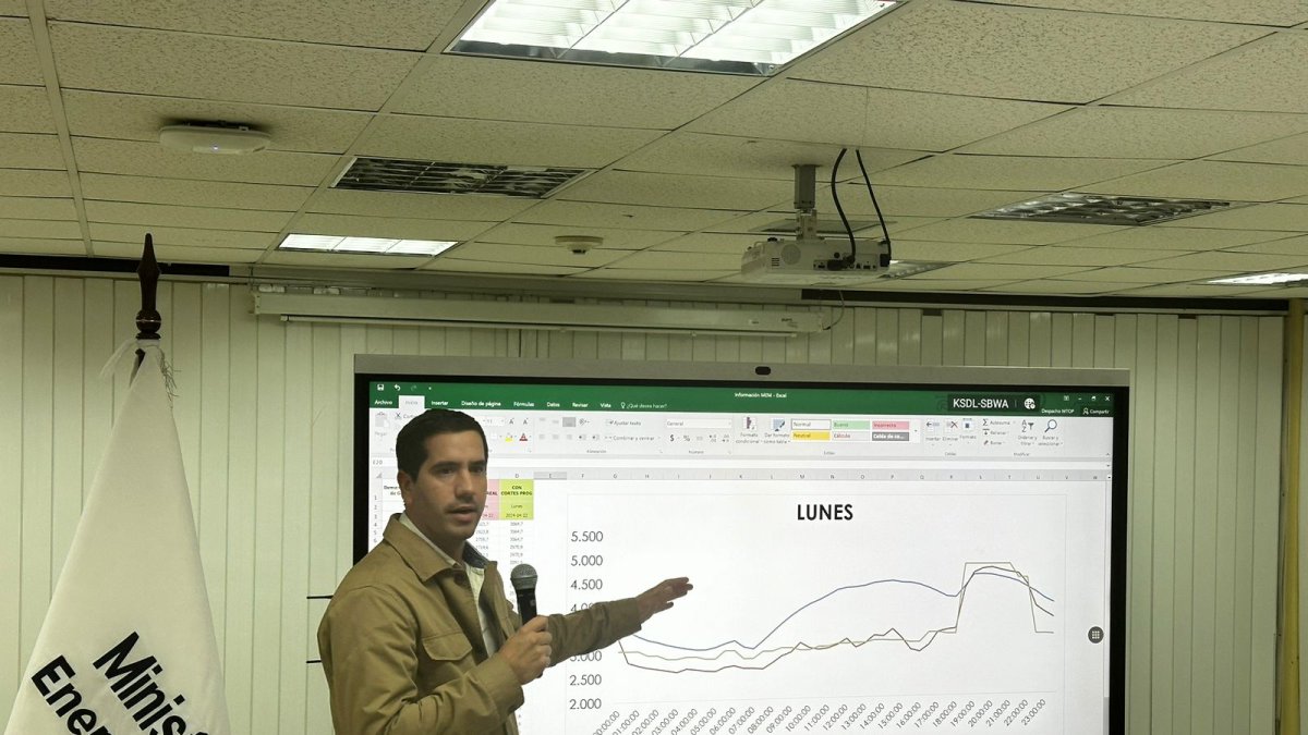 El ministro encargado de Energía, Roberto Luque.