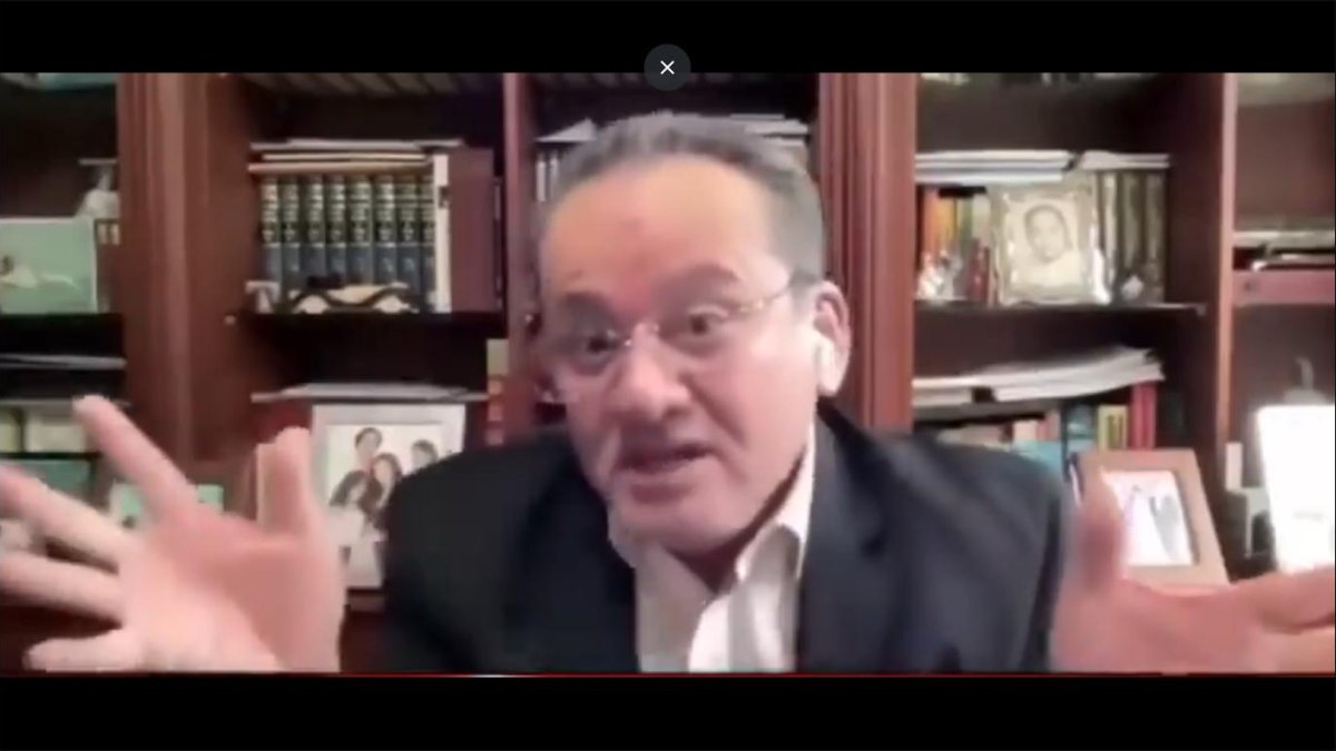 Ruptura. El director nacional del socialcristianismo, Alfredo Serrano, durante la entrevista en la que anunció el fin del pacto de gobierno.