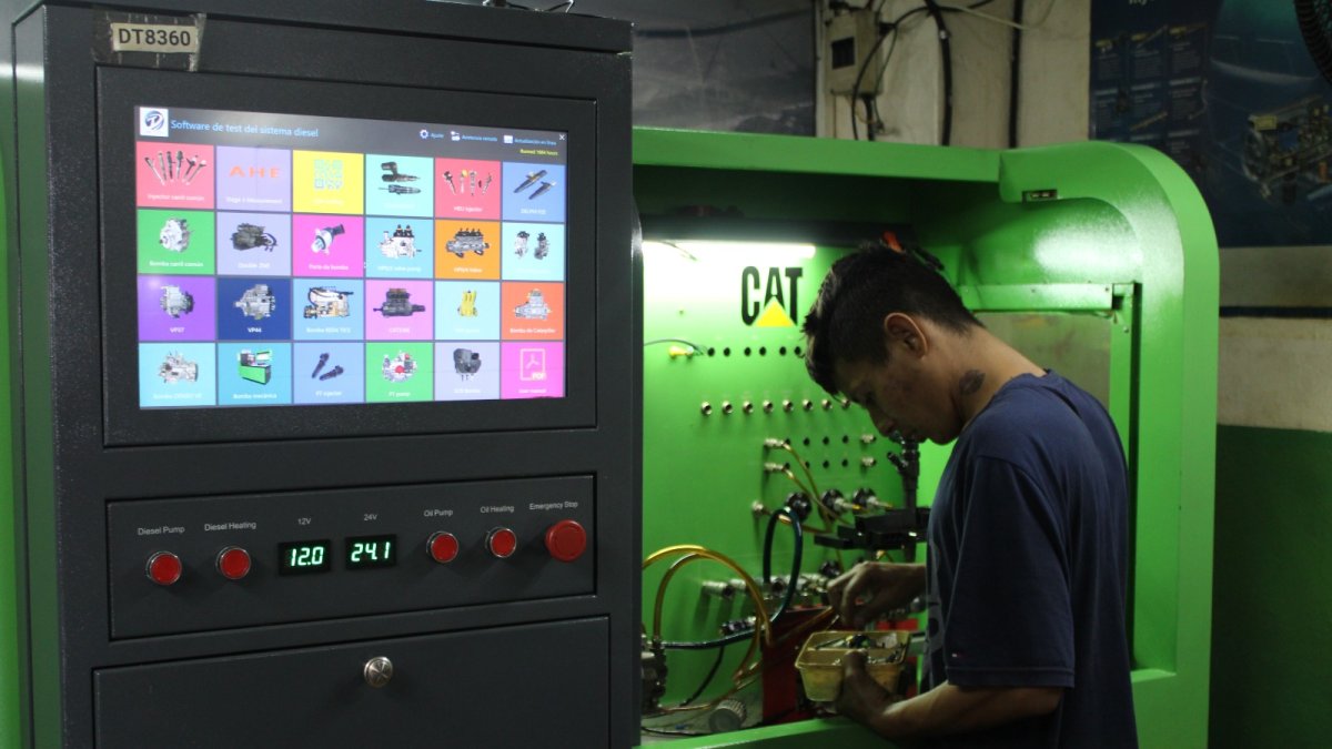 El análisis se hace con software de test del sistema a diésel.