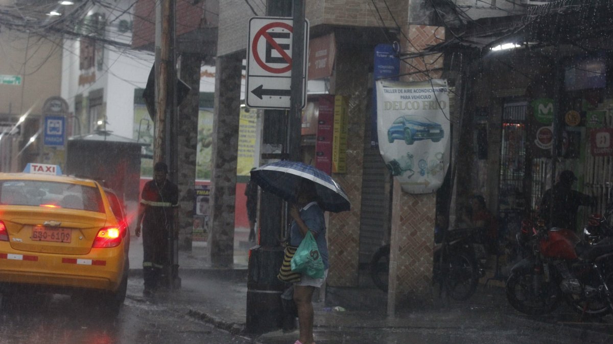 En varias zonas porteñas se registró una fuerte lluvia, la tarde del martes 23 de abril.