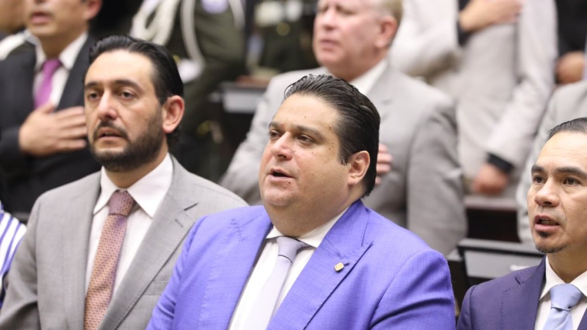 El procurador general del Estado, Juan Carlos Larrea, en un evento público.