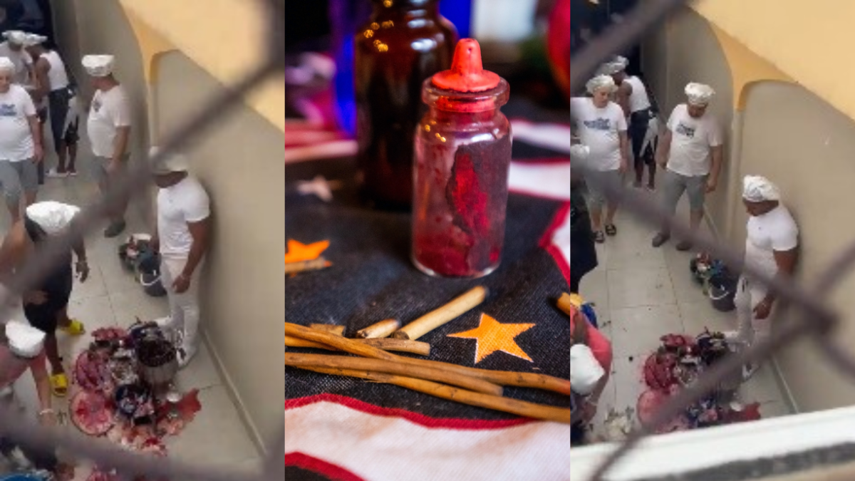 Las personas realizan los rituales en el interior de una vivienda, en el norte de Guayaquil