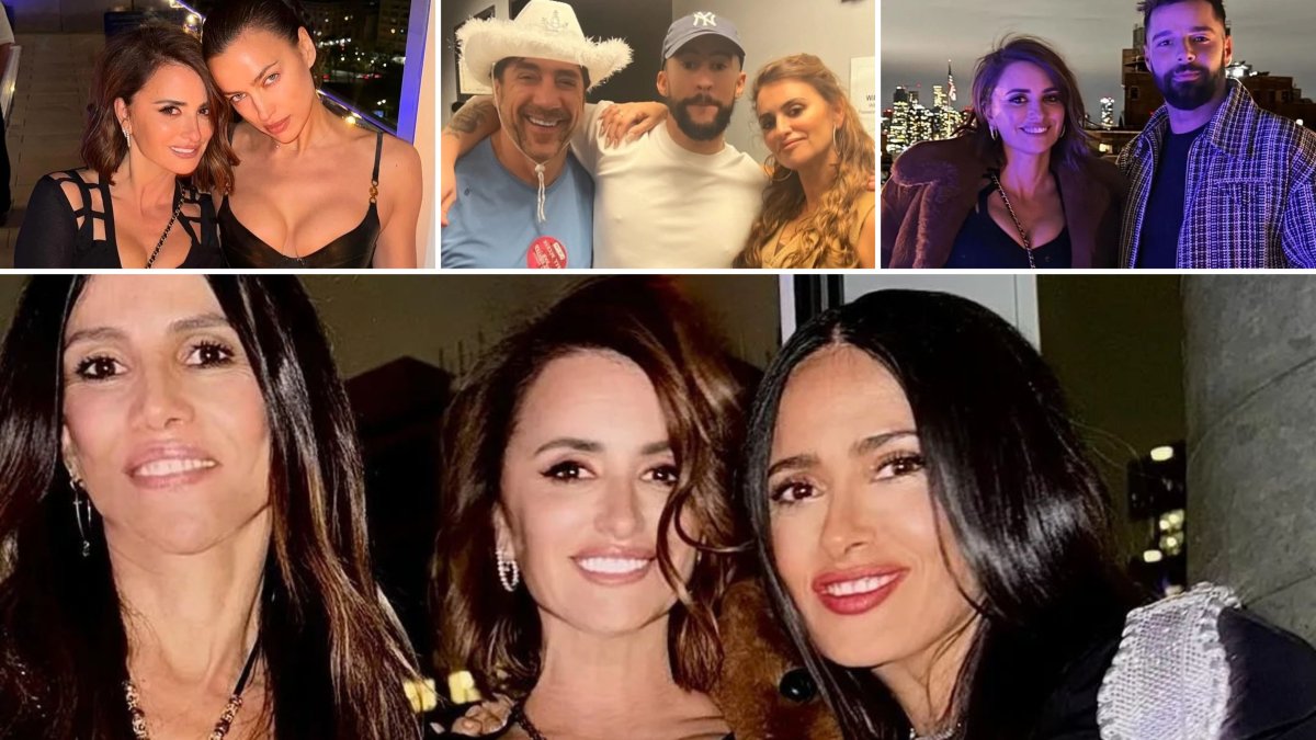 Fotografías compartidas en redes de la celebración de cumpleaños de Penélope Cruz.