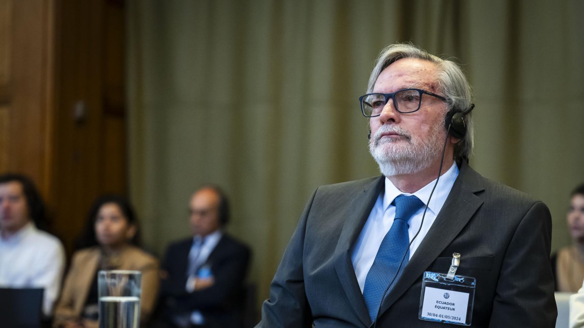 En la imagen, el representante de Ecuador, Andrés Terán Parra.