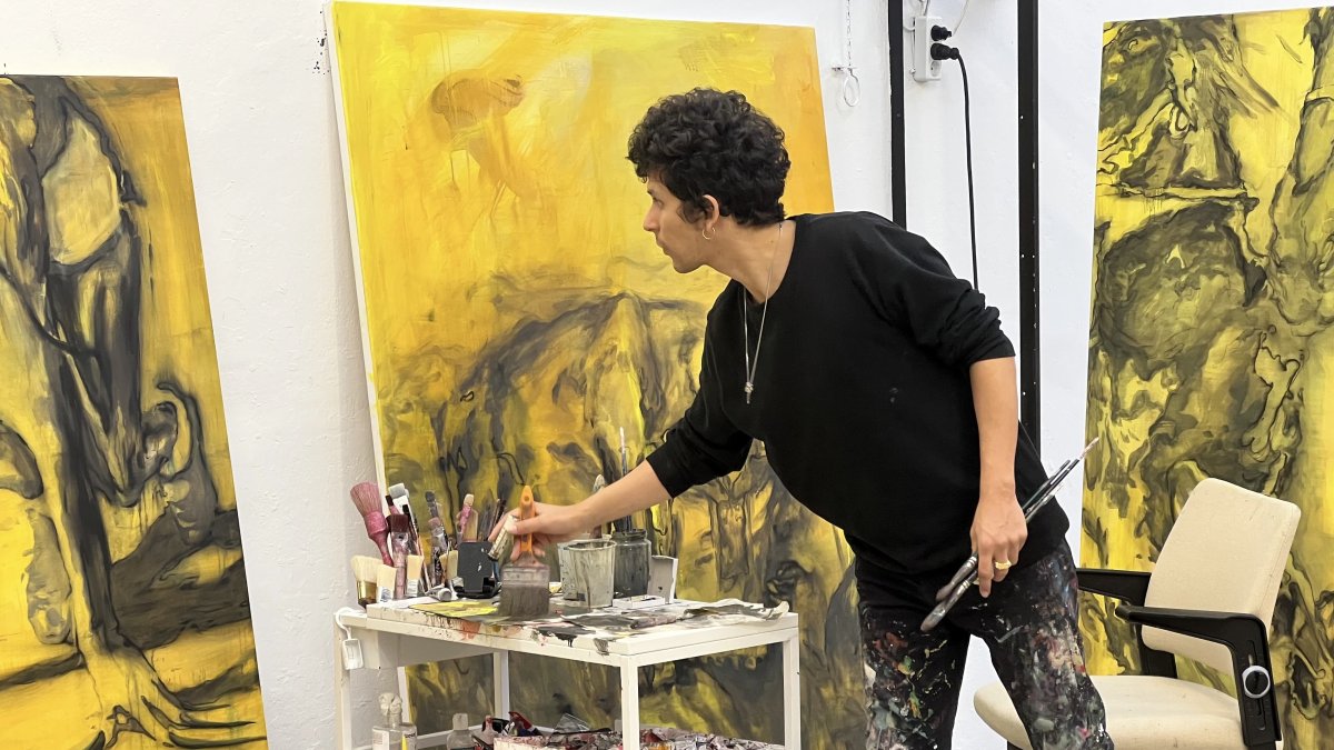 Artista. La propuesta delinea el universo, donde reside la energía de pintar y crear experiencias.