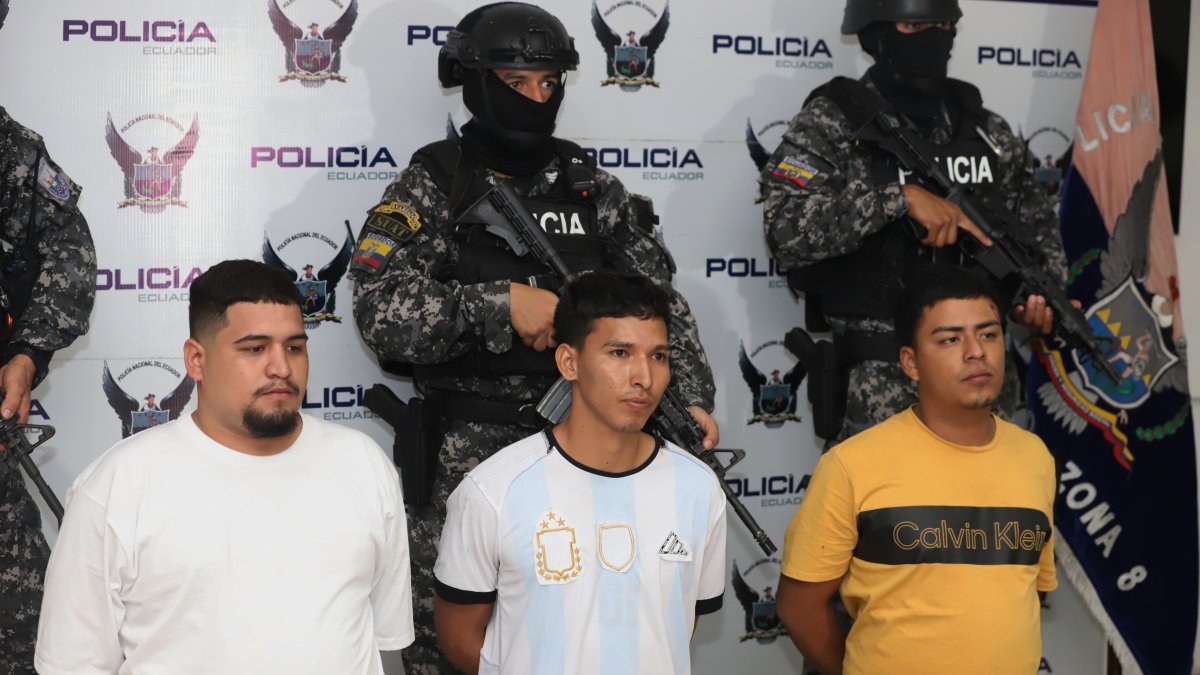 Los detenidos fueron presentados en el Cuartel Modelo de la Policía.