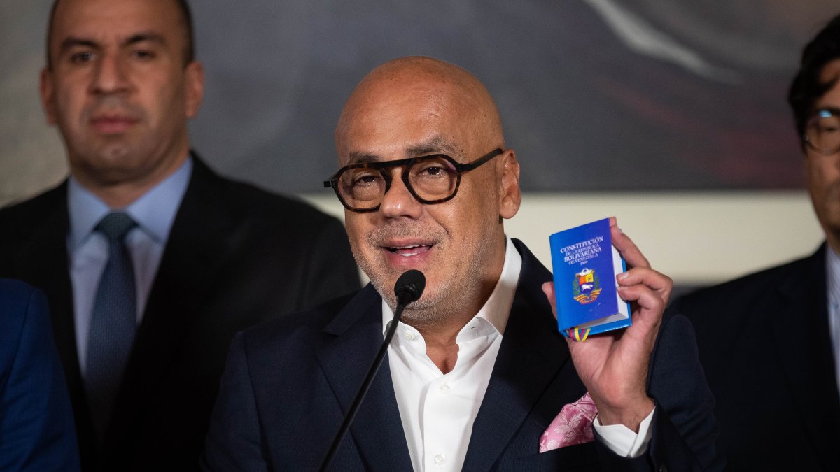 Caracas. El presidente de la Asamblea Nacional, Jorge Rodríguez.