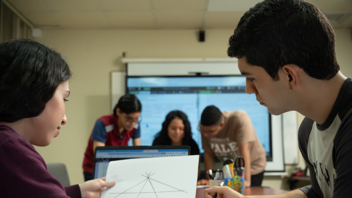 Estudiantes. Aplican las matemáticas en la resolución de problemas, en el ámbito empresarial y científico.