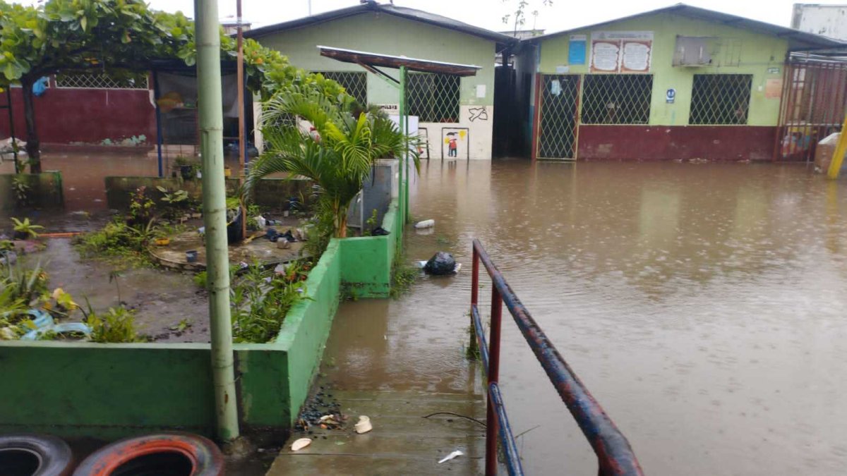 Estado de la escuela Agustín Guerrero Lizarzaburo, de la cooperativa Sergio Toral, la semana pasada.
