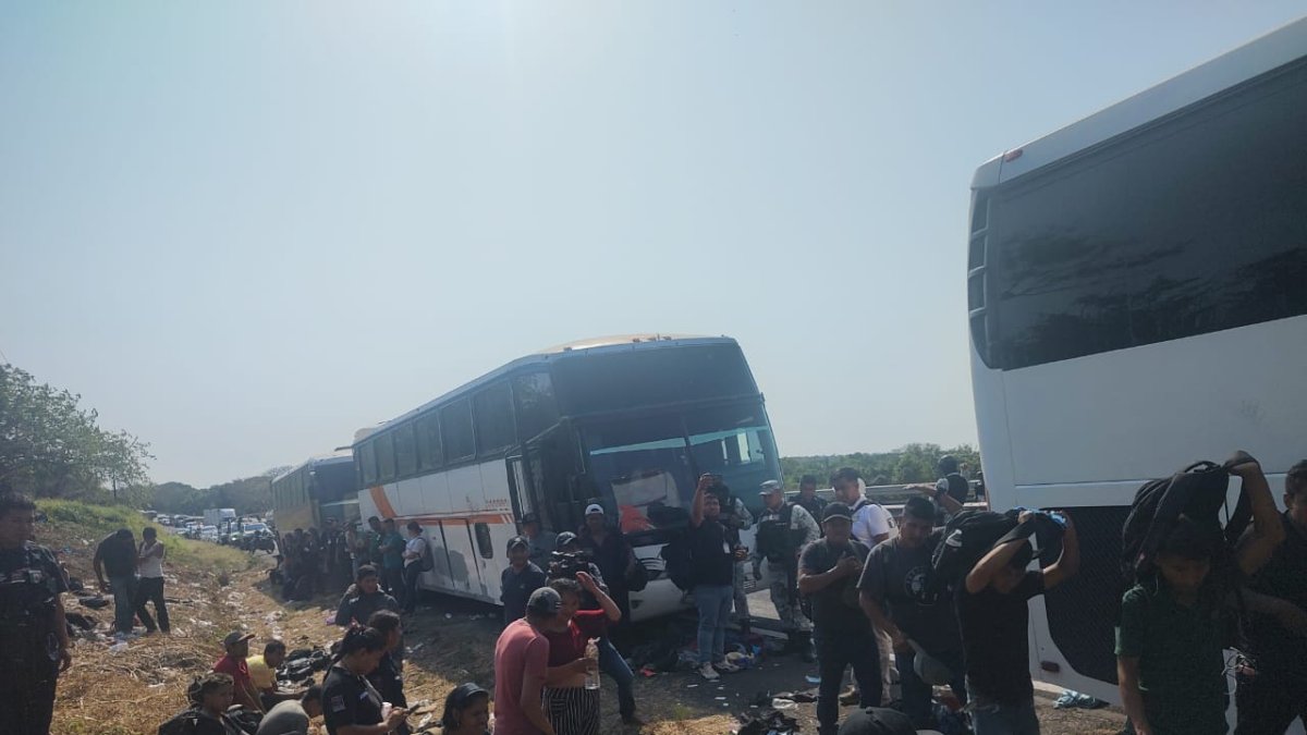 Los compatriotas formaban parte de un grupo de más de 400 migrantes.