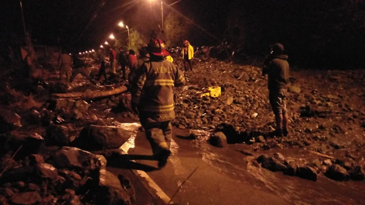 El sector más afectado es Marianza en la vía Cuenca-Molleturo, de la parroquia Sayausí.