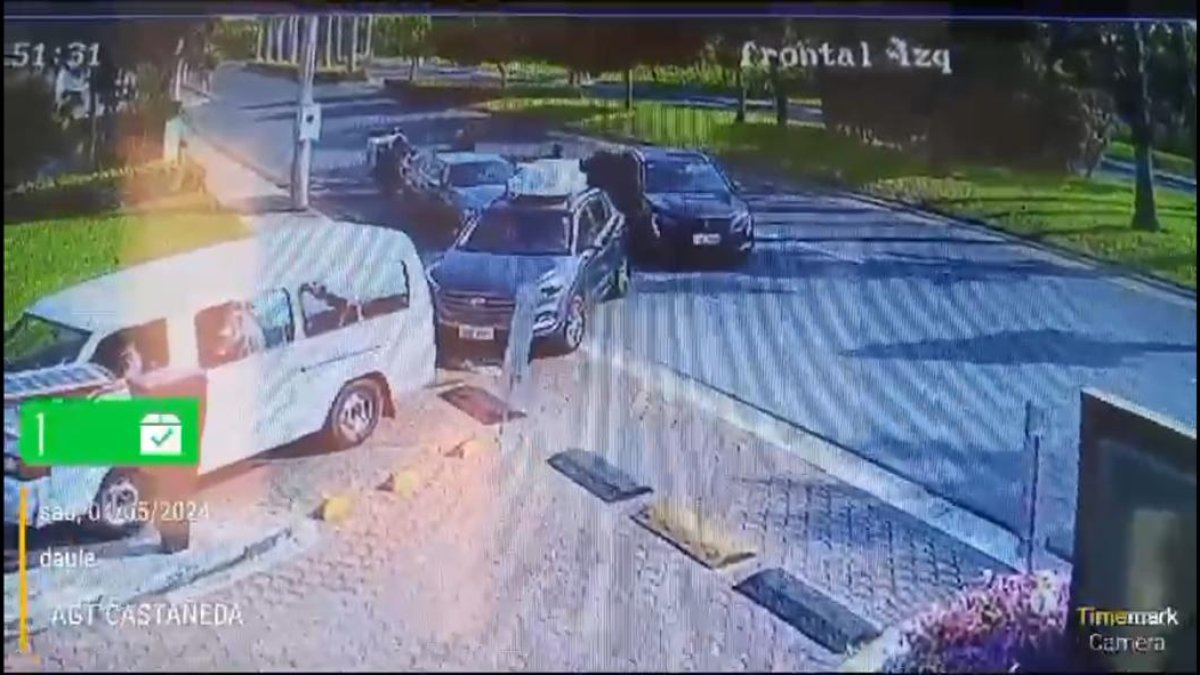 Cinco antisociales se bajaron de un vehiculo a robar e intentar secuestrar a un ciudadano.