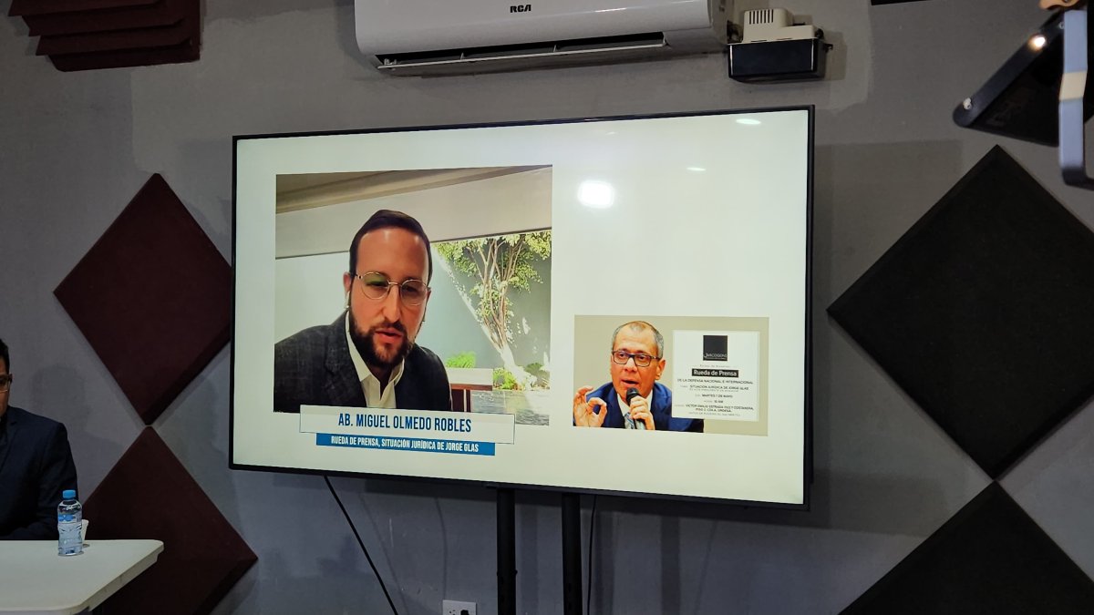 El abogado Miguel Olmedo Robles explicó desde México la denuncia de la madre de Jorge Glas.