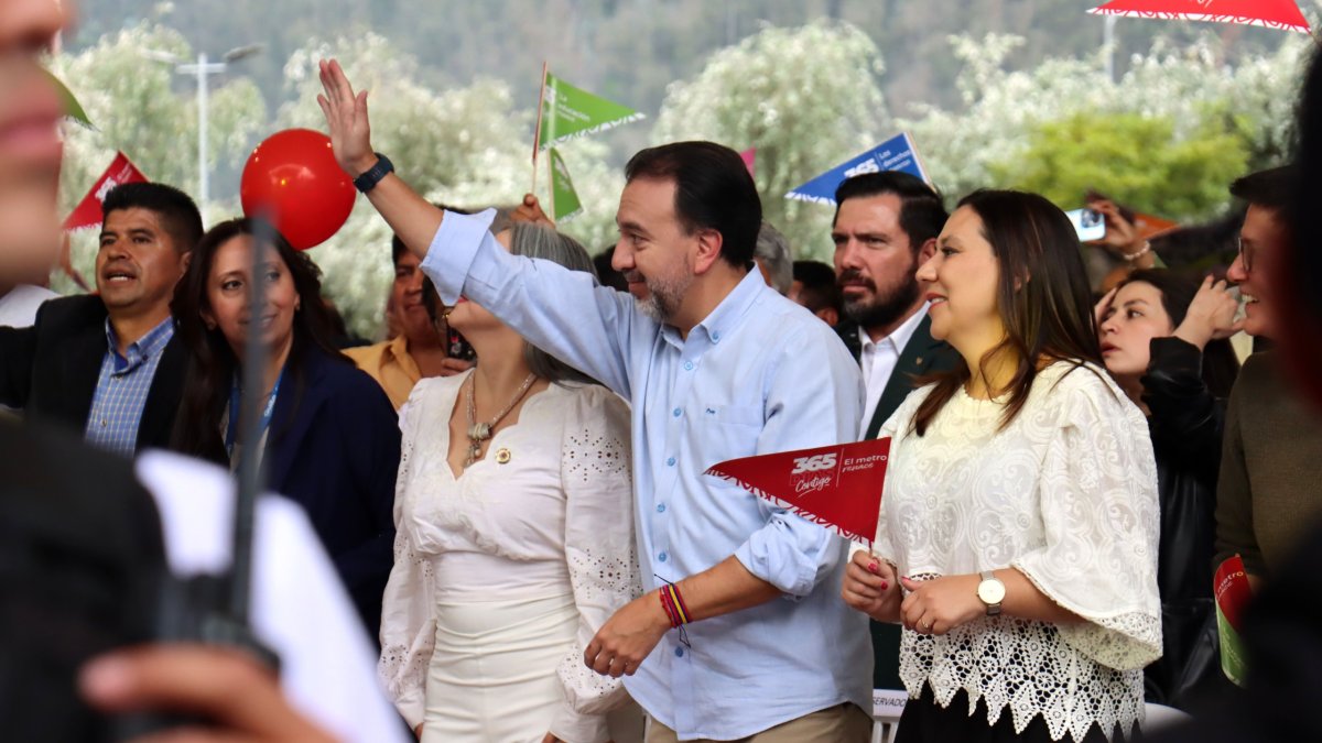 El alcalde de Quito realizó su rendición de cuentas en el parque Cumandá