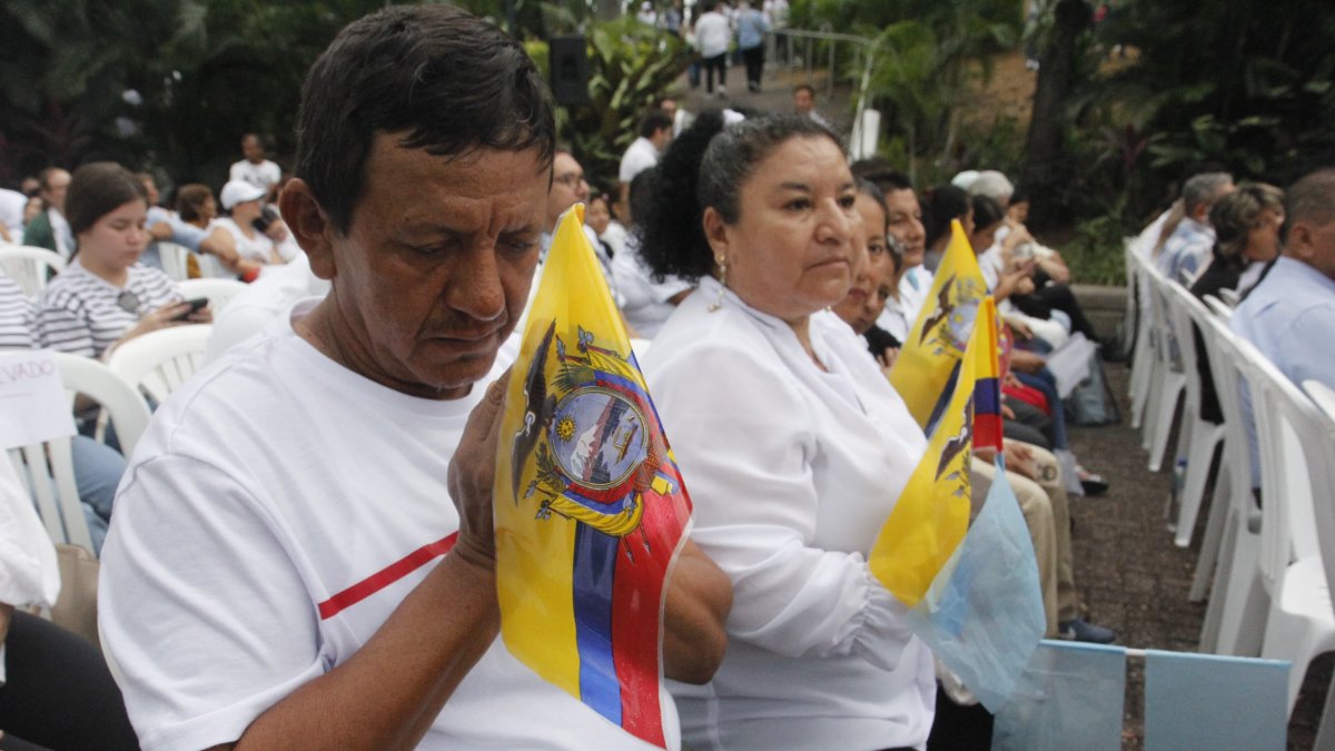 Los asistentes oraron, principalmente, por la seguridad de la ciudad y el país