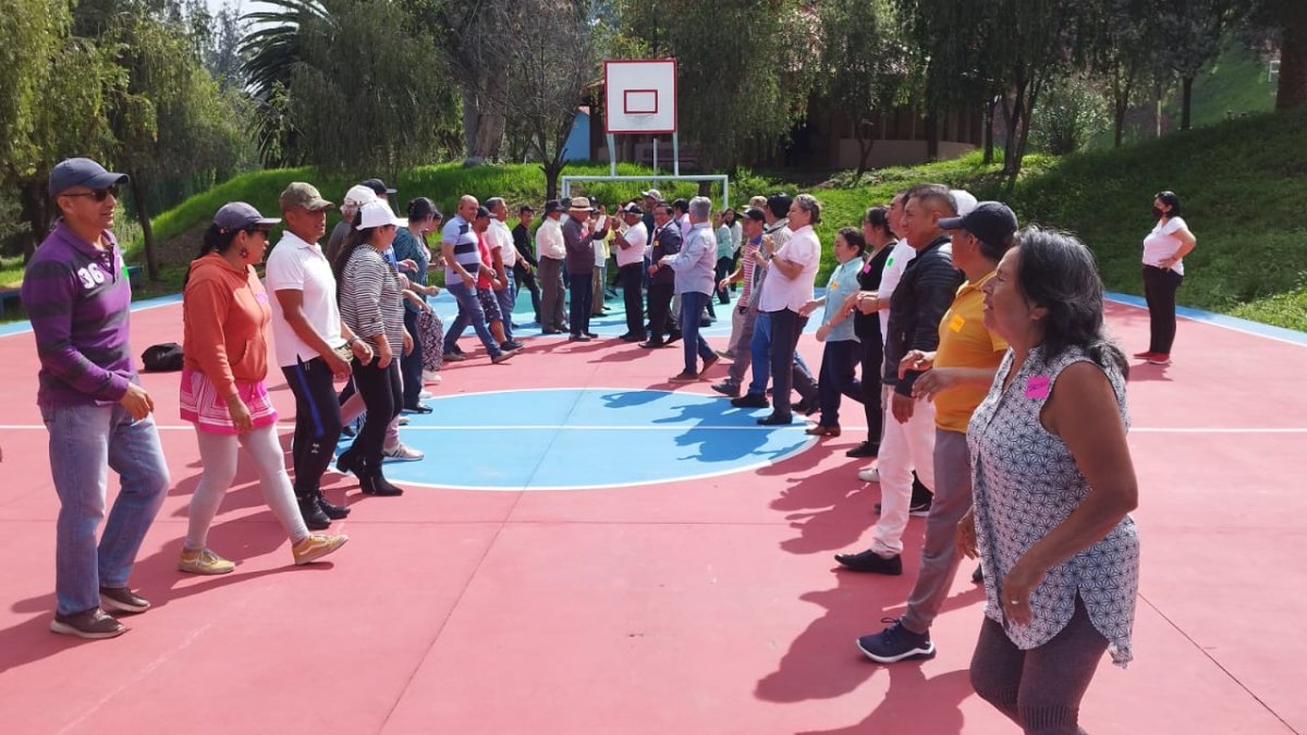 Durante el encuentro de los comités de seguridad realizaron juegos para socializar