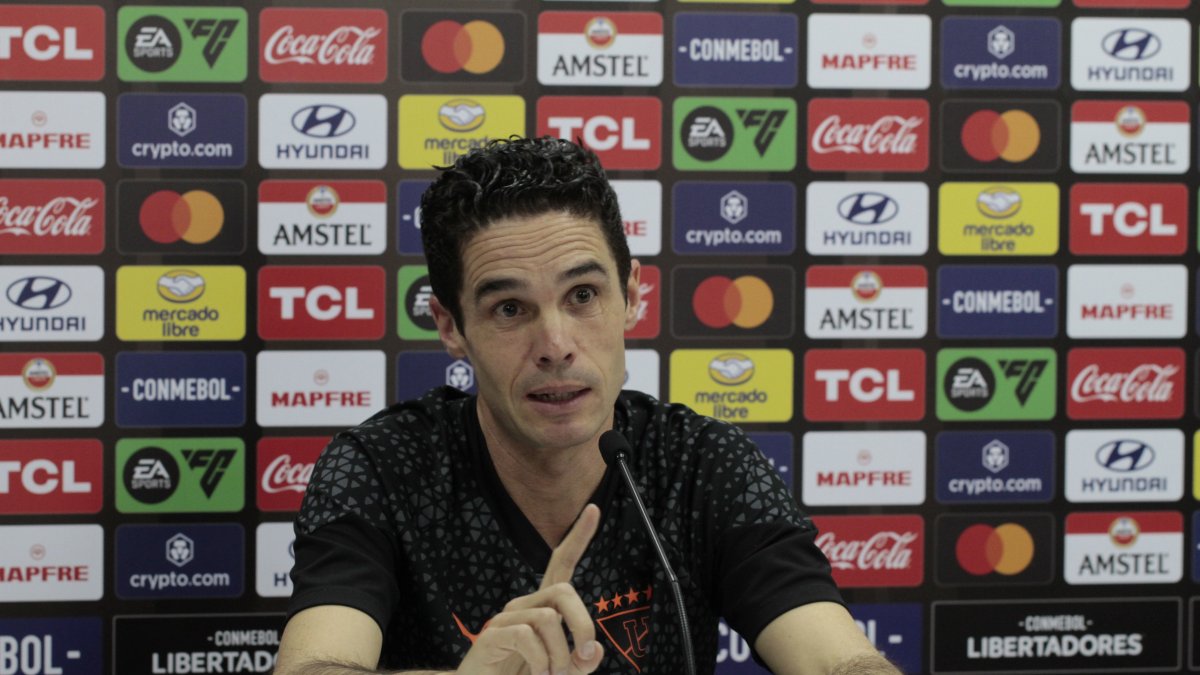 El DT Josep Alcácer defendió el juego presentado por Liga de Quito en lo que va de 2024.