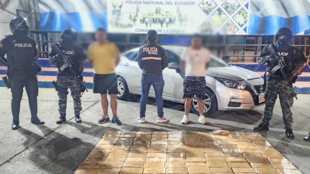 Dirlian Botina fue detenido junto a otro colombiano, quien registra orden de captura en Carchi por tráfico de drogas.