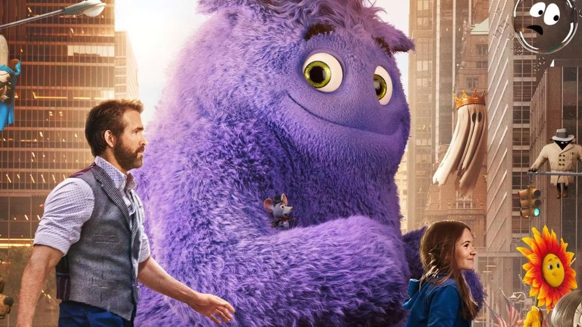 Ryan Reynolds y Cailey Fleming en la película de Paramount 'Amigos imaginarios'.