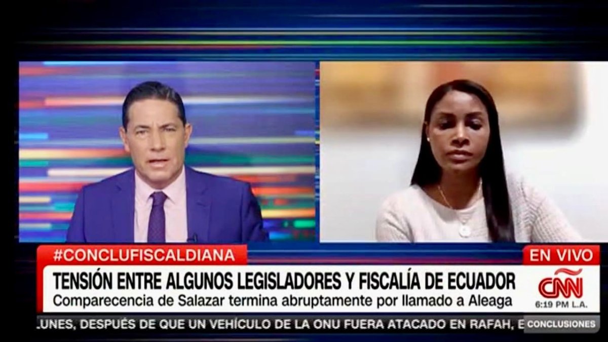 La Fiscal Diana Salazar en entrevista con Fernando Del Rincón expuso que los asambleístas deberán explicar ante la justicia de sus posibles nexos con el narcotráfico.