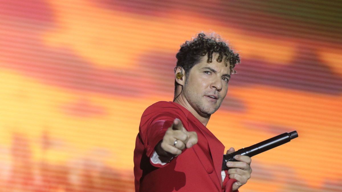David Bisbal en concierto en Guayaquil.
