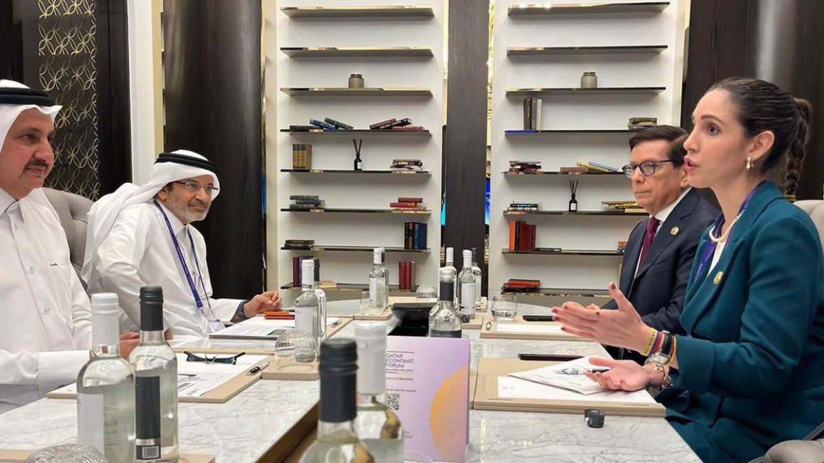 La ministra de Producción, Sonsoles García, en el Foro Económico de Catar 2024.