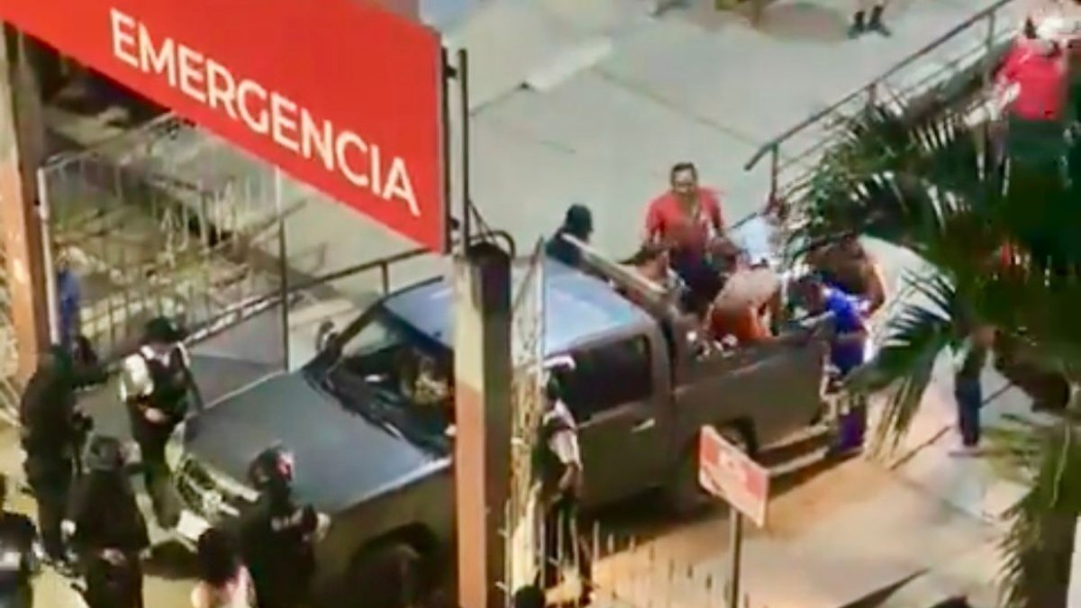 Violencia. Las víctimas fueron trasladadas a casas de salud.