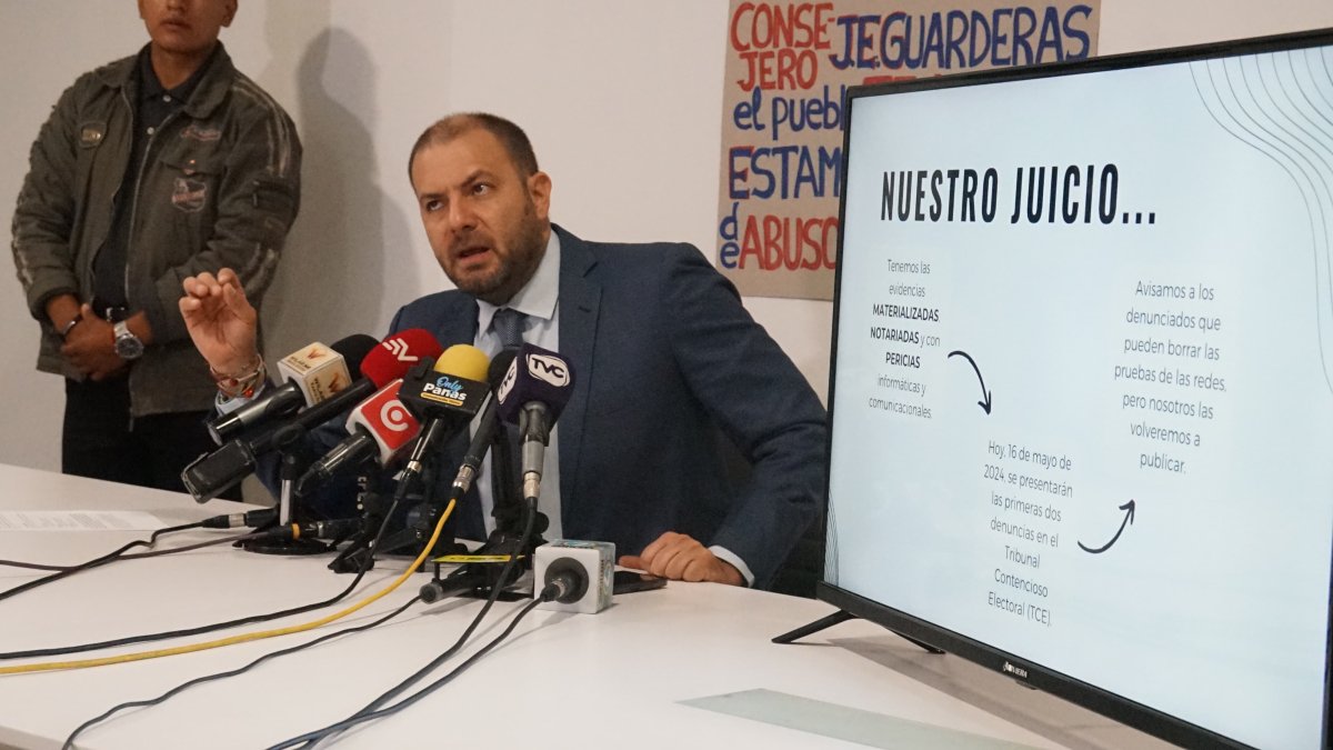 Juan Esteban Guarderas anunció que denunciará a Verónica Abad, Guillermo Churuchumbi y Francisco Suárez.
