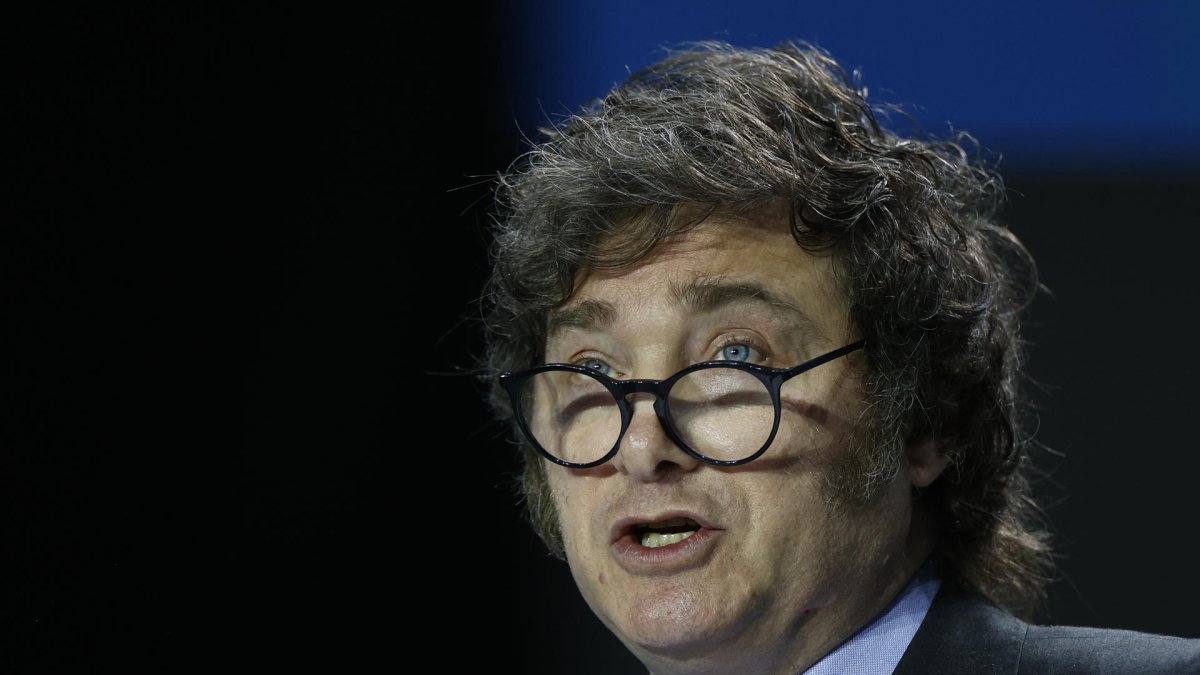 Fotografía de archivo del presidente de Argentina, Javier Milei.