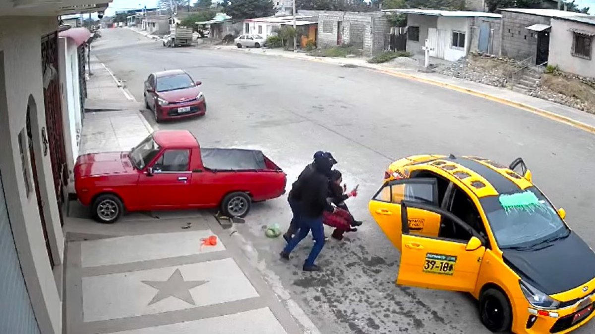 Hecho. El instante en que fue secuestrada una joven.