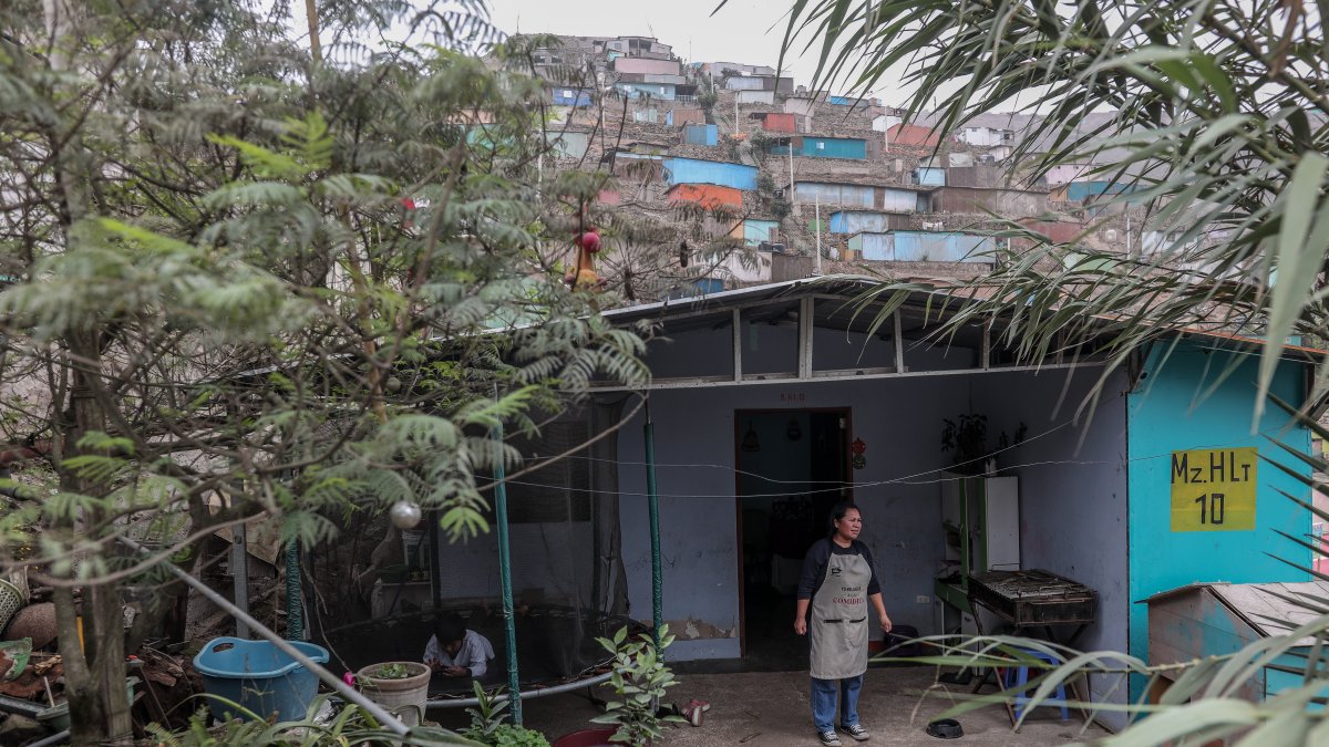 Lima.- Un barrio en Perú donde viven personas en condición de pobreza.