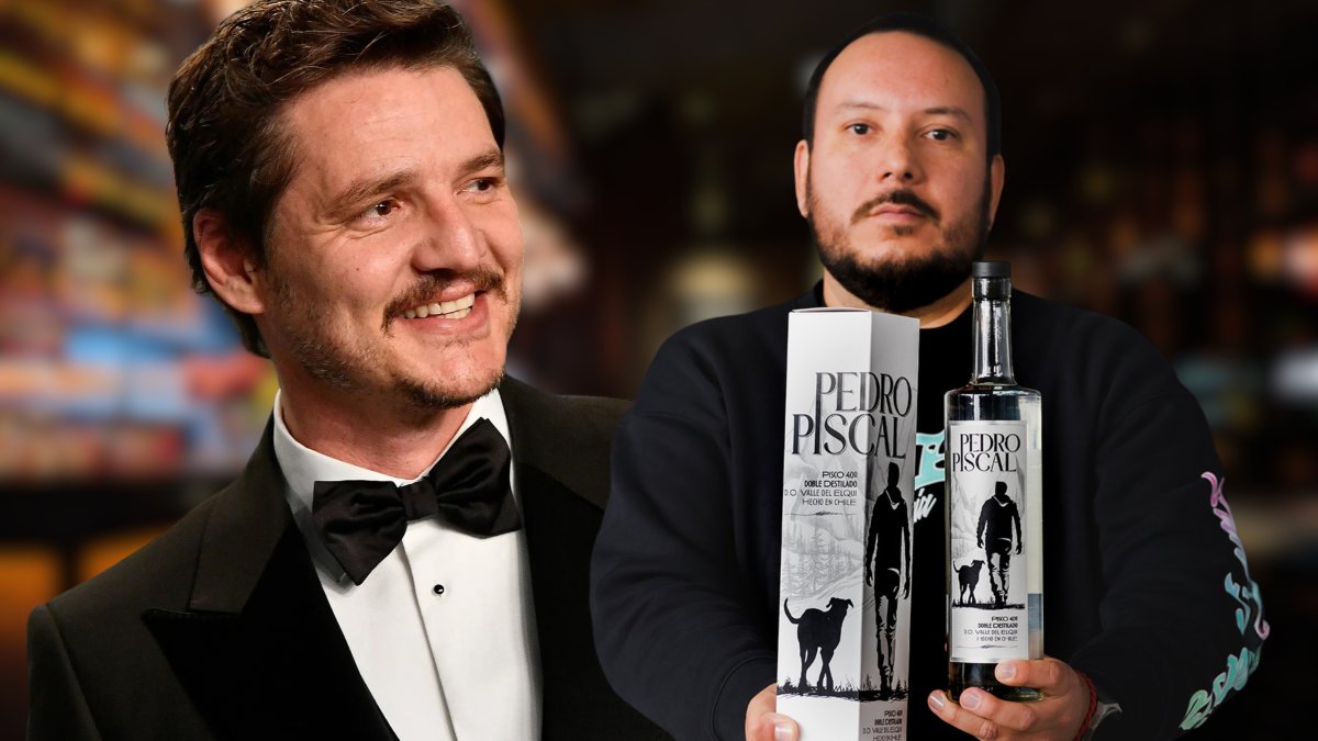 Utilizan el nombre del artista Pedro Pascal para una marca de piscos.