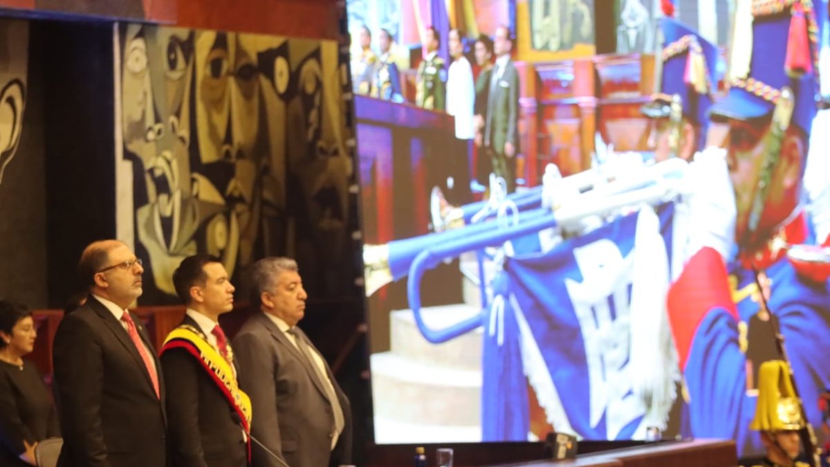 Daniel Noboa en el informe a la Nación 2024.