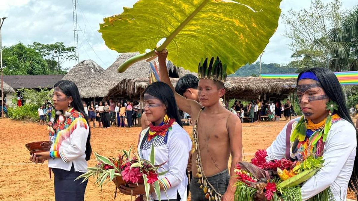 Sarayaku. Con varios eventos celebran la fiesta de la Pachamama.