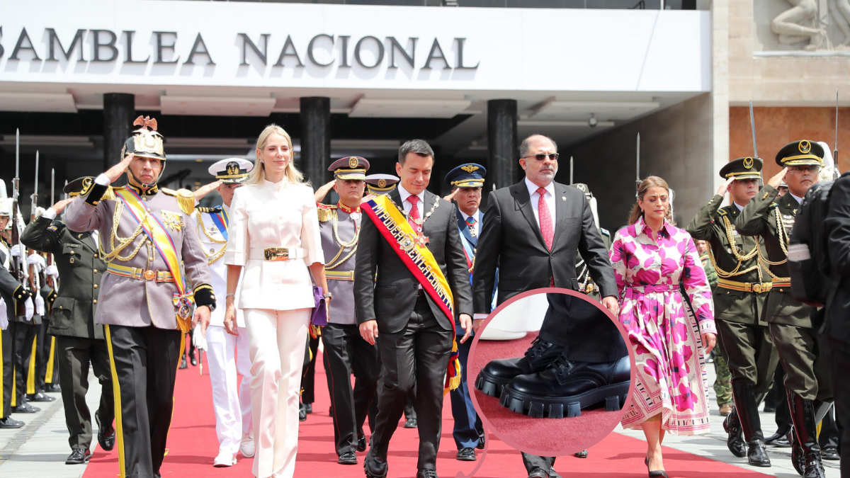 Daniel Noboa puso a hablar a todos de sus zapatos.