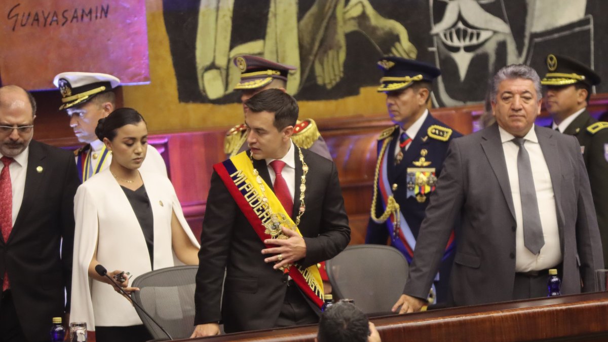 El presidente Daniel Noboa ofreció su Informe a la Nación ante la Asamblea Nacional.