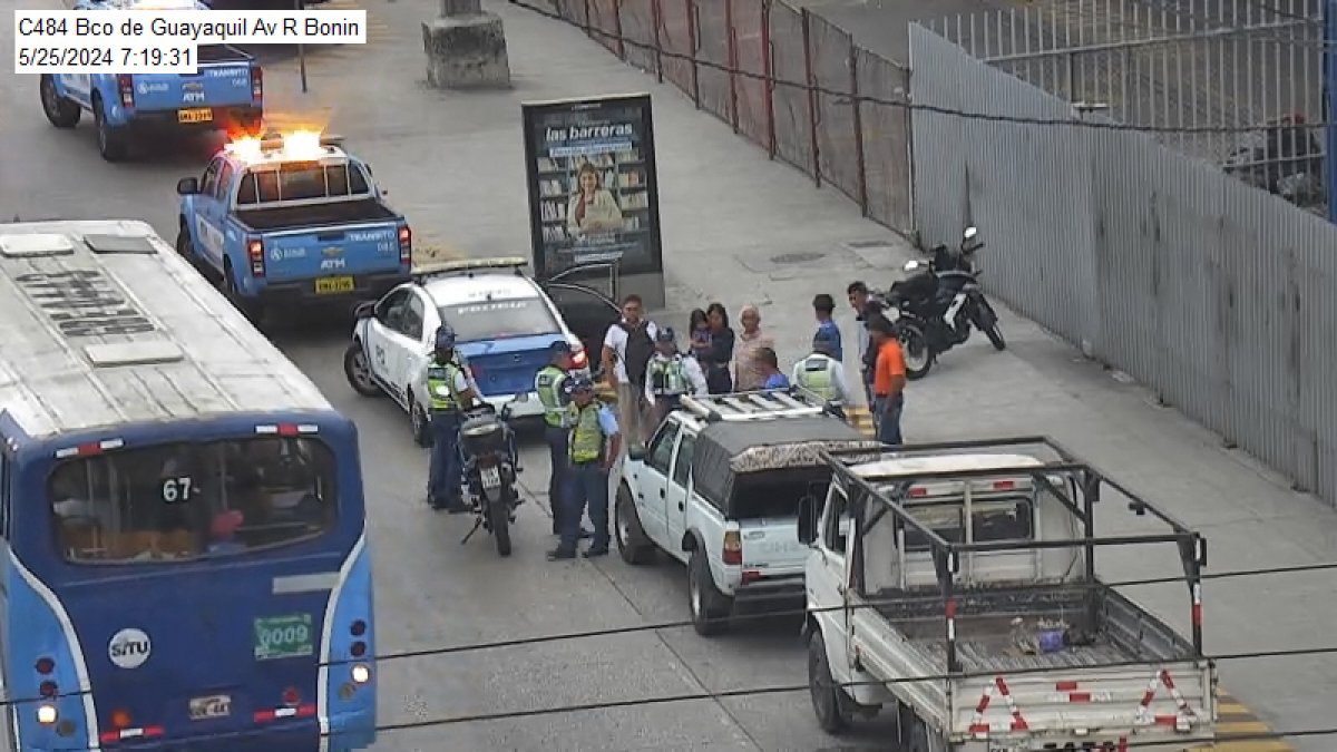 El pasado 25 de mayo, uno de los accidentes de tránsito se registró en la avenida Rodríguez Bonín